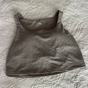 Brown yogalicious lux tank top with built in bra